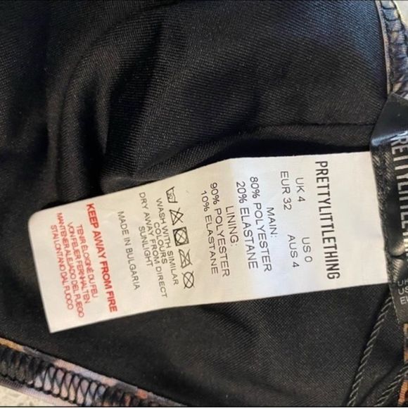 NWT pretty little things Brown Tribal Print Triangle Bikini Top & bottom… - Picture 6 of 8